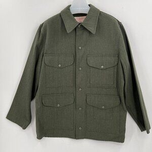 NWOT Men's Filson Whipcord Cruiser Jacket 100% Wool Green size 42 70s
